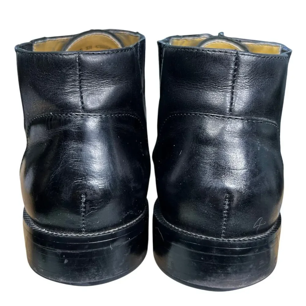Vintage Georgia Brutini Men’s Black Leather Chukka Boots Size US 8.5